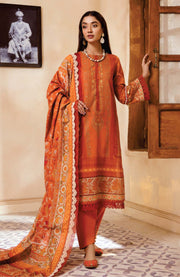 Mausummery - Mausummery Printed Linen'25 Unstitched 3 Piece - Winter Collection - aubranz.com
