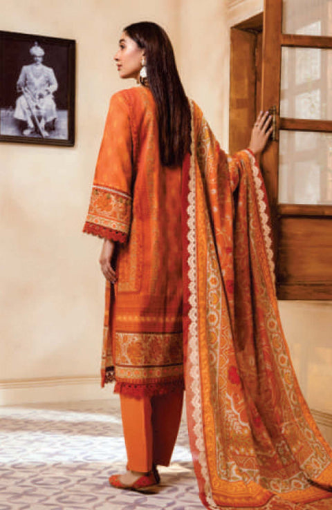 Mausummery - Mausummery Printed Linen'25 Unstitched 3 Piece - Winter Collection - aubranz.com