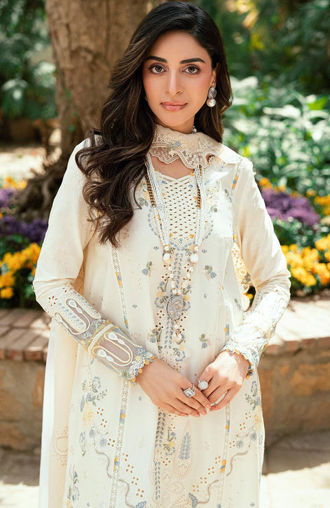 Qalamkar - Luxury Lawn Eid Edit'25 By Qalamkar Embroidered Suits Unstitched 3 Piece - Summer Collection - aubranz.com