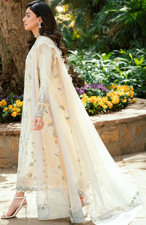 Qalamkar - Luxury Lawn Eid Edit'25 By Qalamkar Embroidered Suits Unstitched 3 Piece - Summer Collection - aubranz.com