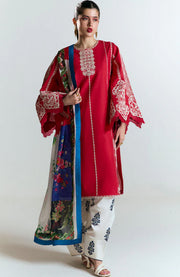 Hussainrehar - Jugnu Spring Summer'25 By Hussain Rehar Embroidered Lawn Suits Unstitched 3 Piece - Summer Collection - aubranz.com