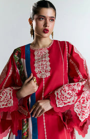 Hussainrehar - Jugnu Spring Summer'25 By Hussain Rehar Embroidered Lawn Suits Unstitched 3 Piece - Summer Collection - aubranz.com