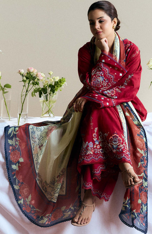 Zara_Shahjahan - Coco Eid Edit'25 By Zara ShahJahan Embroidered Lawn Suits Unstitched 3 Piece - Summer Collection - aubranz.com