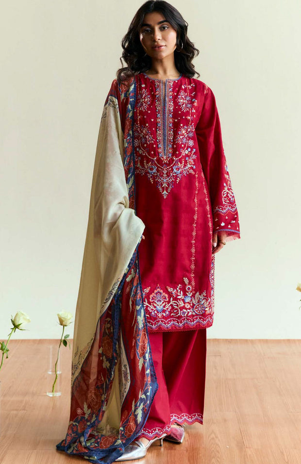 Zara_Shahjahan - Coco Eid Edit'25 By Zara ShahJahan Embroidered Lawn Suits Unstitched 3 Piece - Summer Collection - aubranz.com