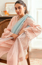 Qalamkar - Luxury Lawn Eid Edit'25 By Qalamkar Embroidered Suits Unstitched 3 Piece - Summer Collection - aubranz.com