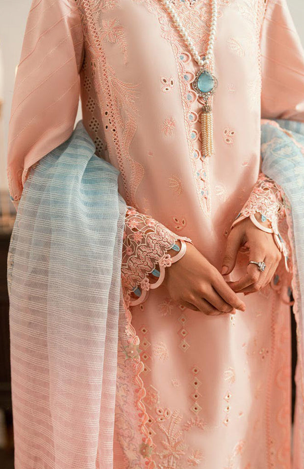 Qalamkar - Luxury Lawn Eid Edit'25 By Qalamkar Embroidered Suits Unstitched 3 Piece - Summer Collection - aubranz.com