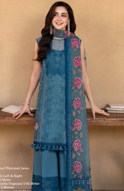 Saira_Rizwan - Saira Rizwan Luxury Lawn'25 Embroidered Suits unstitched 3 Piece - Summer Collection - aubranz.com
