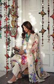 Zaha - Neelum Lawn'25 by Zaha Embroidered Suit Unstitched 3 piece - Summer Collection - aubranz.com
