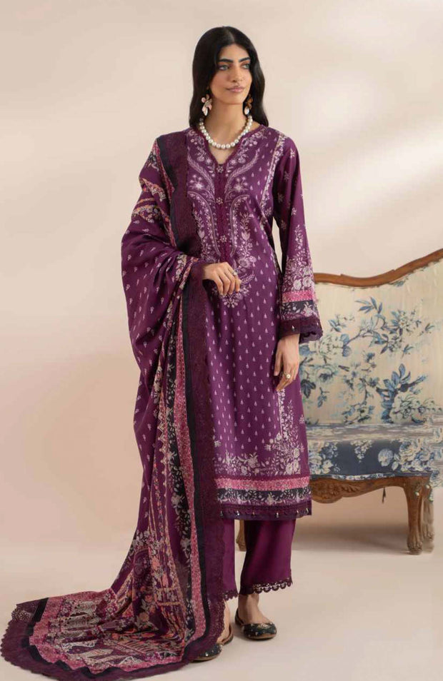 Mausummery - Mausummery Printed Linen'25 Unstitched 3 Piece - Winter Collection - aubranz.com