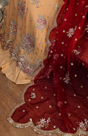 Roheenaz - Naira by Roheenaz Embroidered Chiffon Suit Unstitched 4 Piece -Formals Collection - aubranz.com