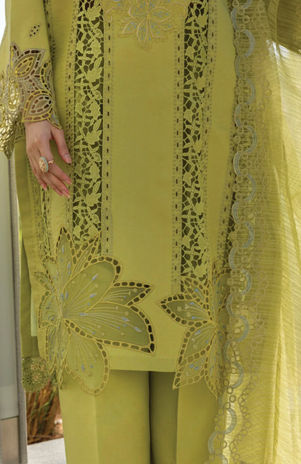 SUMMER COLLECTIONS SKU#RR11 CARNATION LAWN'25 BY RANG RASIYA EMBROIDERED SUITS UNSTITCHED 3 PIECE -