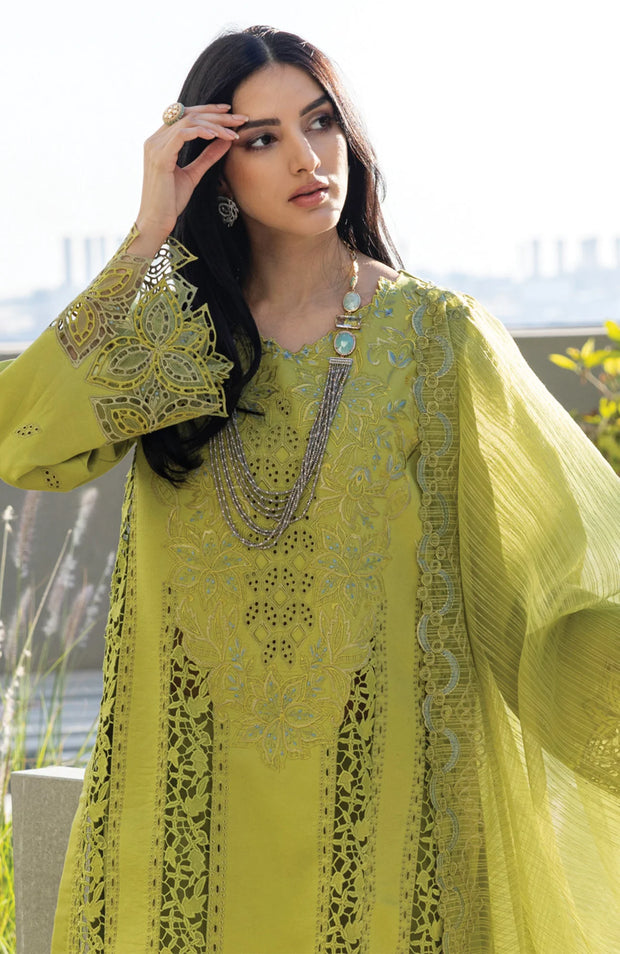 SUMMER COLLECTIONS SKU#RR11 CARNATION LAWN'25 BY RANG RASIYA EMBROIDERED SUITS UNSTITCHED 3 PIECE -