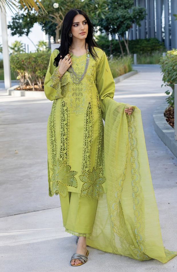 SUMMER COLLECTIONS SKU#RR11 CARNATION LAWN'25 BY RANG RASIYA EMBROIDERED SUITS UNSTITCHED 3 PIECE -