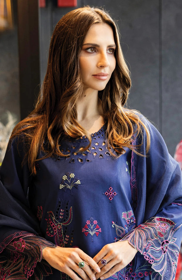 SKU#RR12 –CARNATION LAWN'25 BY RANG RASIYA EMBROIDERED SUITS UNSTITCHED 3 PIECE - SUMMER COLLECTION