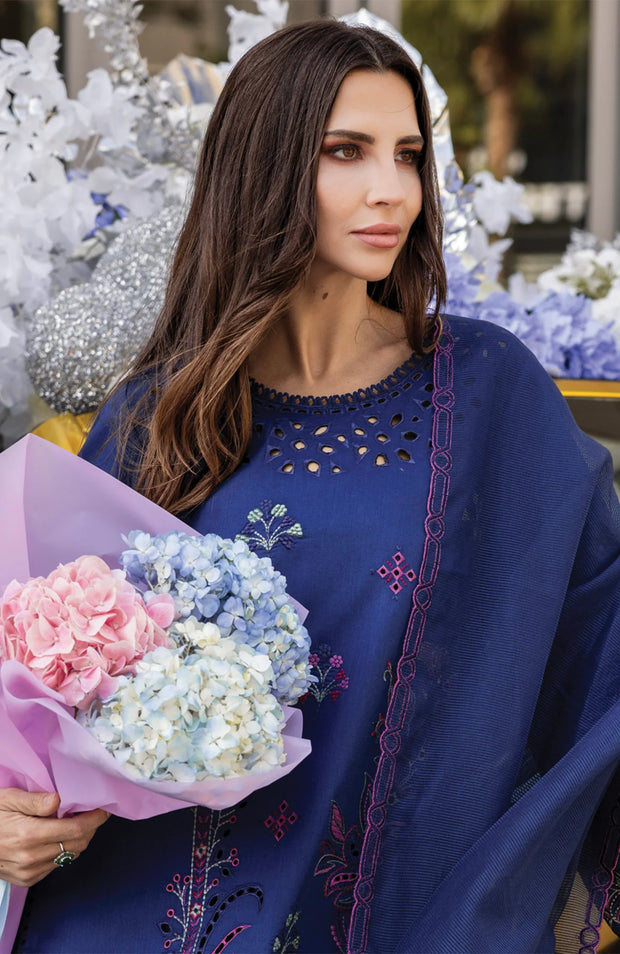 SKU#RR12 –CARNATION LAWN'25 BY RANG RASIYA EMBROIDERED SUITS UNSTITCHED 3 PIECE - SUMMER COLLECTION