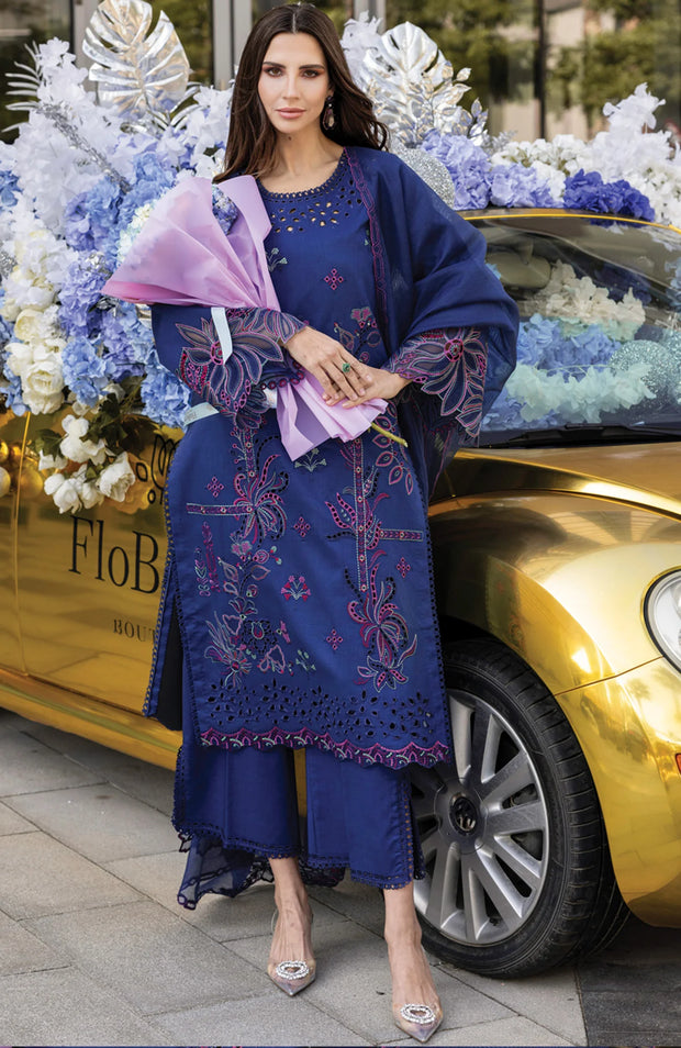 SKU#RR12 –CARNATION LAWN'25 BY RANG RASIYA EMBROIDERED SUITS UNSTITCHED 3 PIECE - SUMMER COLLECTION