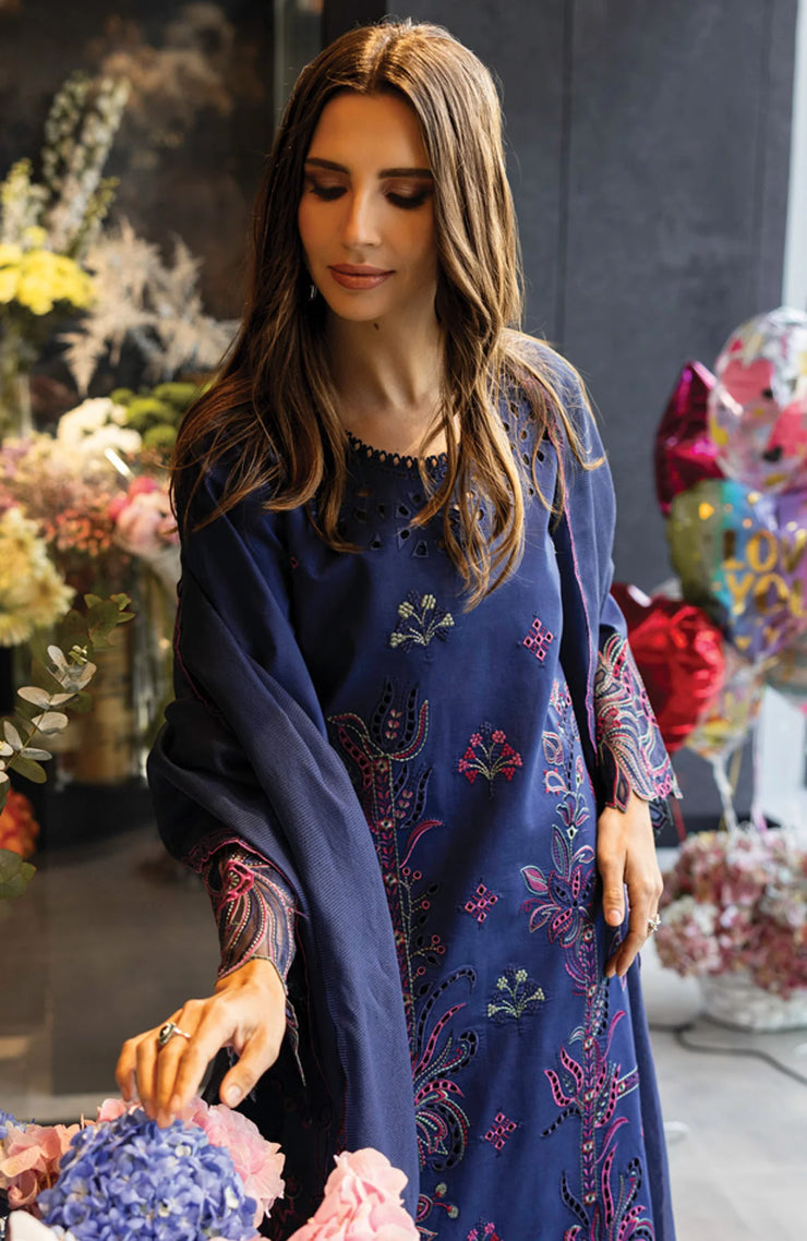 SKU#RR12 –CARNATION LAWN'25 BY RANG RASIYA EMBROIDERED SUITS UNSTITCHED 3 PIECE - SUMMER COLLECTION
