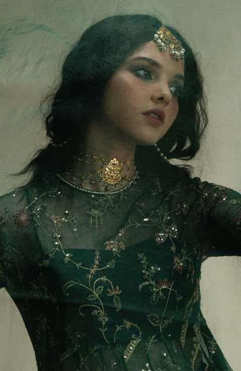 Zara_Shahjahan - Zara Shahjahan Wedding Collection'25 Embroidered Organza Suits Unstitched 3 Piece - Wedding Collection - aubranz.com