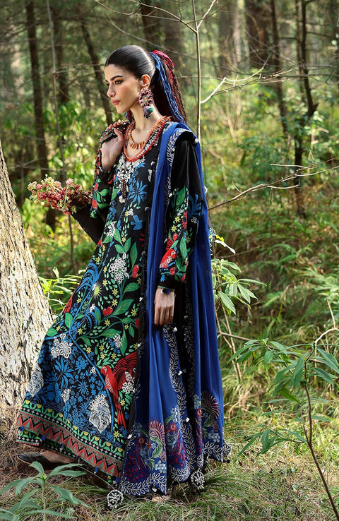 Zaha - Neelum Lawn'25 by Zaha Embroidered Suit Unstitched 3 piece - Summer Collection - aubranz.com
