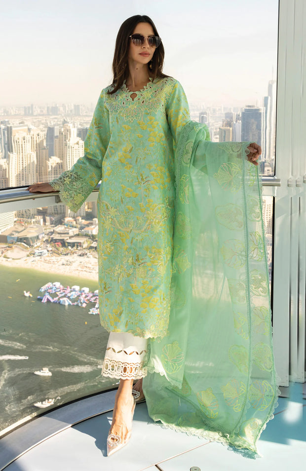 SKU#RR7 CARNATION LAWN'25 BY RANG RASIYA EMBROIDERED SUITS UNSTITCHED 3 PIECE - SUMMER COLLECTION