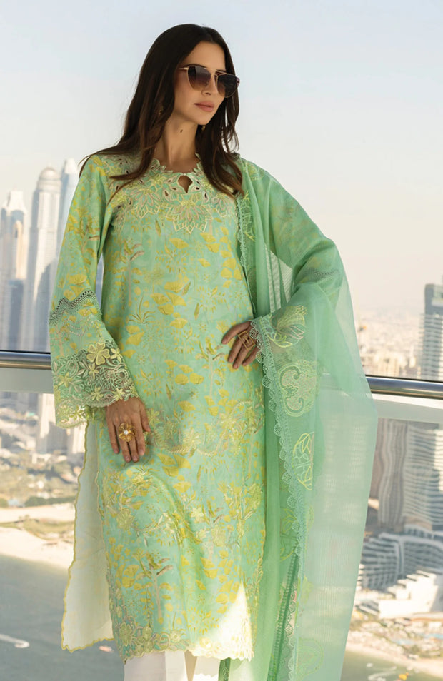 SKU#RR7 CARNATION LAWN'25 BY RANG RASIYA EMBROIDERED SUITS UNSTITCHED 3 PIECE - SUMMER COLLECTION
