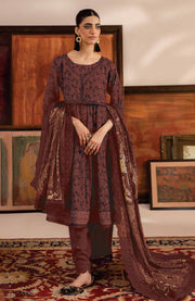 Mausummery - Mausummery Printed Khaddar'25 Unstitched 3 Piece - Winter Collection - aubranz.com