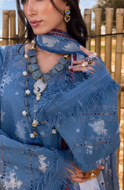 Sairashakira - Saira Shakira Lawn'25 Embroidered Suits Unstitched 3 Piece - Summer Collection - aubranz.com