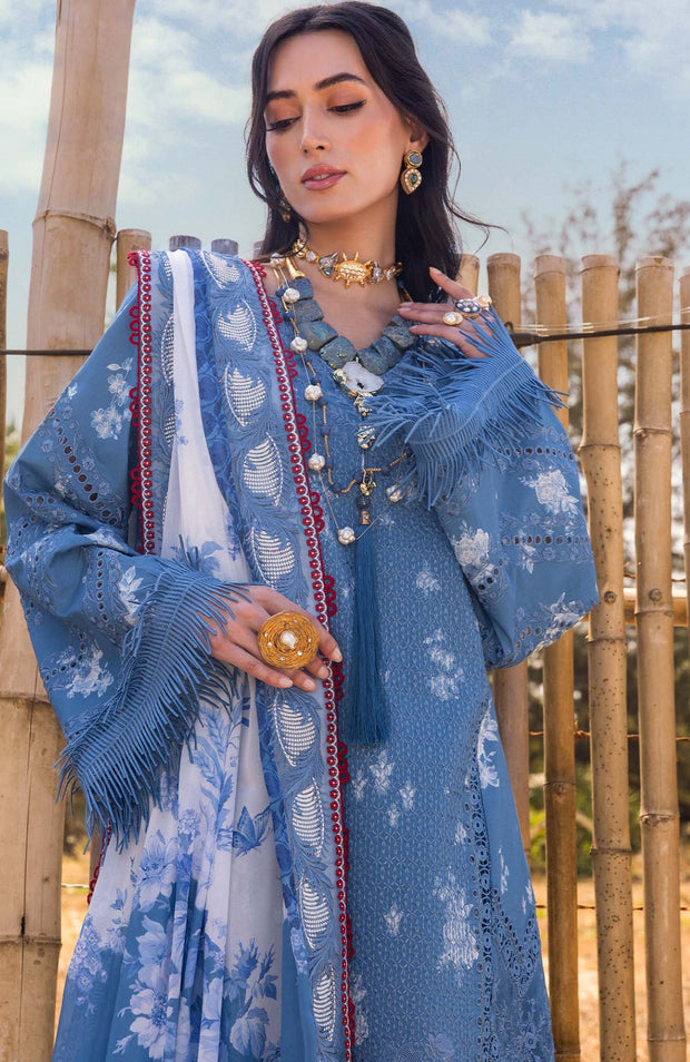 Sairashakira - Saira Shakira Lawn'25 Embroidered Suits Unstitched 3 Piece - Summer Collection - aubranz.com
