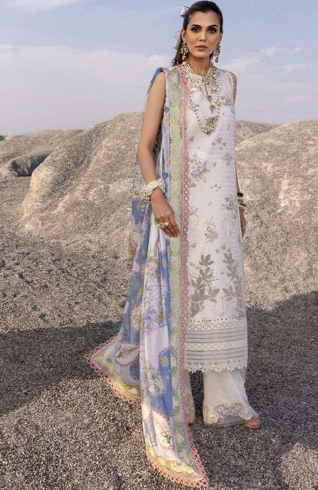 Sairashakira - Saira Shakira Lawn'25 Embroidered Suits Unstitched 3 Piece - Summer Collection - aubranz.com
