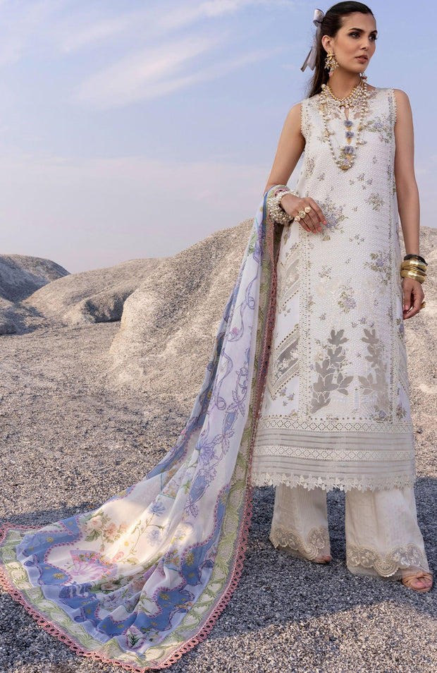 Sairashakira - Saira Shakira Lawn'25 Embroidered Suits Unstitched 3 Piece - Summer Collection - aubranz.com