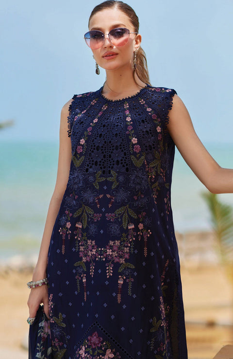 Mariab - Maria.B Luxury Eid'25 Embroidered Lawn Suits Unstitched 3 Piece - Summer Collection - aubranz.com
