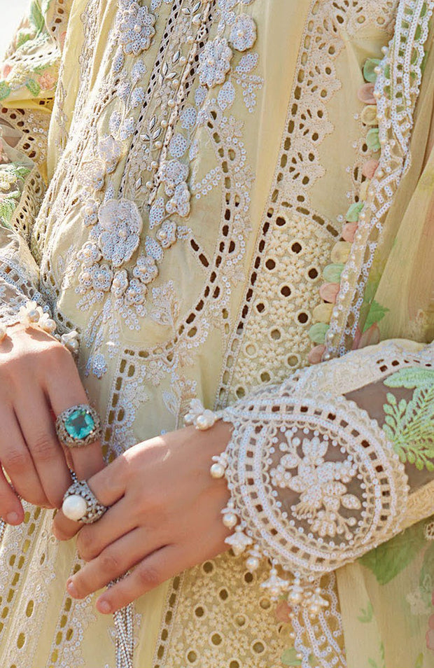 Mariab - Maria.B Luxury Eid'25 Embroidered Lawn Suits Unstitched 3 Piece - Summer Collection - aubranz.com