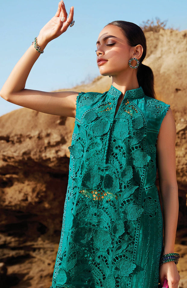 Mariab - Maria.B Luxury Eid'25 Embroidered Lawn Suits Unstitched 3 Piece - Summer Collection - aubranz.com