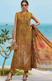 Mariab - Maria.B Luxury Eid'25 Embroidered Lawn Suits Unstitched 3 Piece - Summer Collection - aubranz.com
