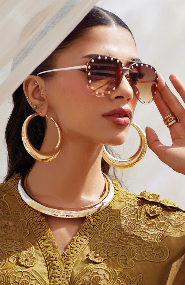Mariab - Maria.B Luxury Eid'25 Embroidered Lawn Suits Unstitched 3 Piece - Summer Collection - aubranz.com