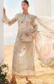Mariab - Maria.B Luxury Eid'25 Embroidered Lawn Suits Unstitched 3 Piece - Summer Collection - aubranz.com