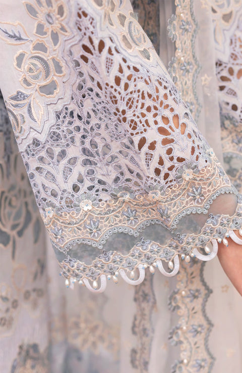 Baroque - Baroque Eid Lawn'25 Embroidered Suits Unstitched 3 Piece - Summer Collection - aubranz.com