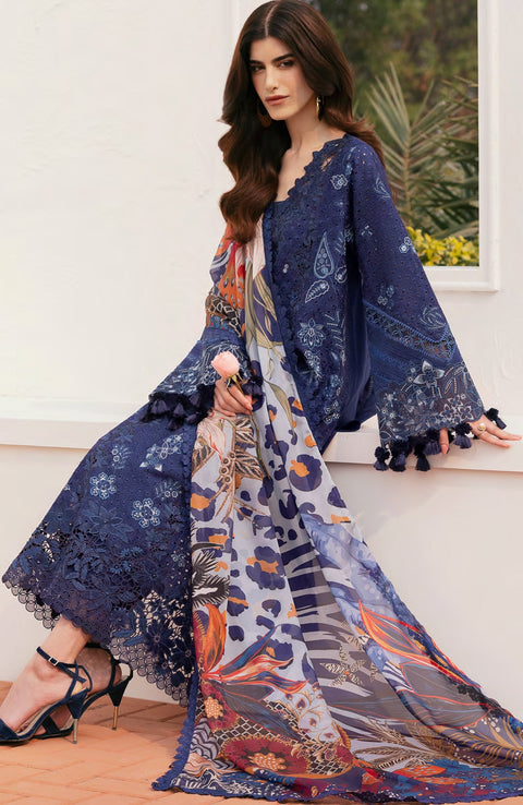 Baroque - Baroque Eid Lawn'25 Embroidered Suits Unstitched 3 Piece - Summer Collection - aubranz.com