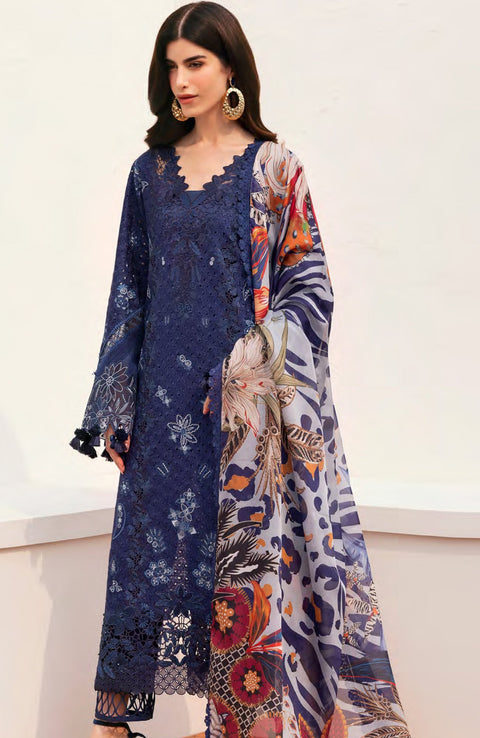 Baroque - Baroque Eid Lawn'25 Embroidered Suits Unstitched 3 Piece - Summer Collection - aubranz.com