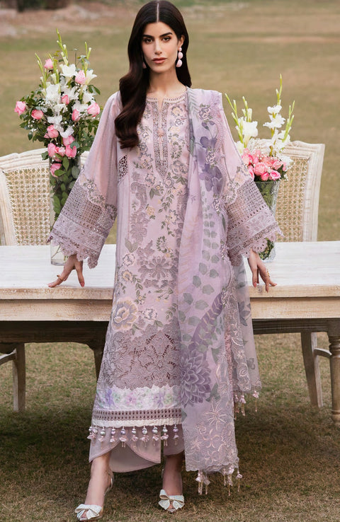 Baroque - Baroque Eid Lawn'25 Embroidered Suits Unstitched 3 Piece - Summer Collection - aubranz.com