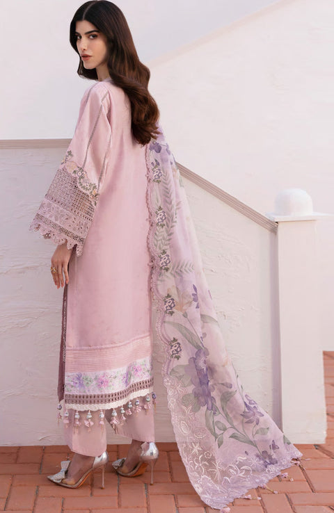 Baroque - Baroque Eid Lawn'25 Embroidered Suits Unstitched 3 Piece - Summer Collection - aubranz.com
