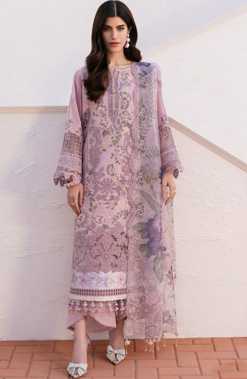 Baroque - Baroque Eid Lawn'25 Embroidered Suits Unstitched 3 Piece - Summer Collection - aubranz.com