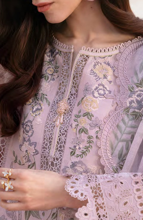 Baroque - Baroque Eid Lawn'25 Embroidered Suits Unstitched 3 Piece - Summer Collection - aubranz.com