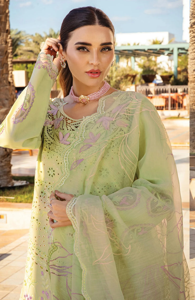 SKU#RR16 RANG RASIYA PREMIUM COLLECTION'25 EMBROIDERED LAWN SUIT UNSTITCHED 3 PIECE - SUMMER COLLECTION