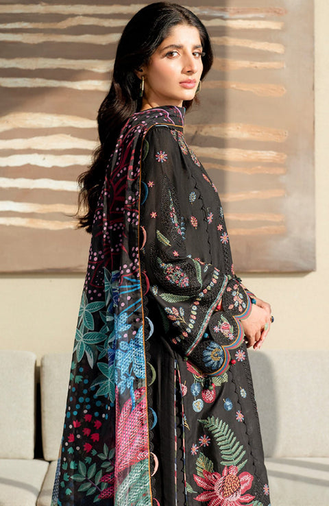 Jazmin - Shahkaar Luxury Eid Lawn'25 By Jazmin Embroidered Suits Unstitched 3 Piece - Summer Collection - aubranz.com