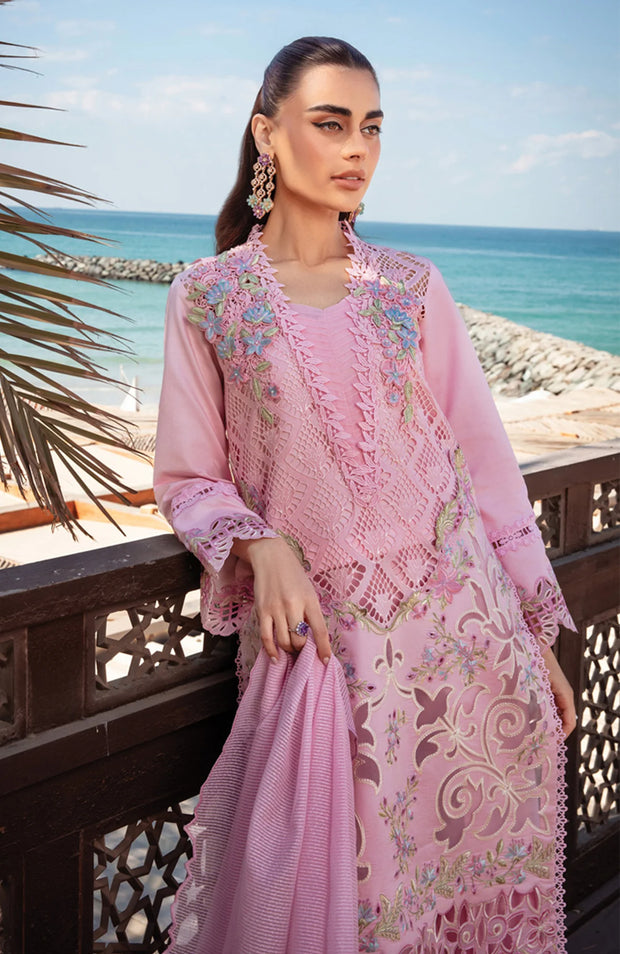 SKU#RR15 RANG RASIYA PREMIUM COLLECTION'25 EMBROIDERED LAWN SUIT UNSTITCHED 3 PIECE - SUMMER COLLECTION