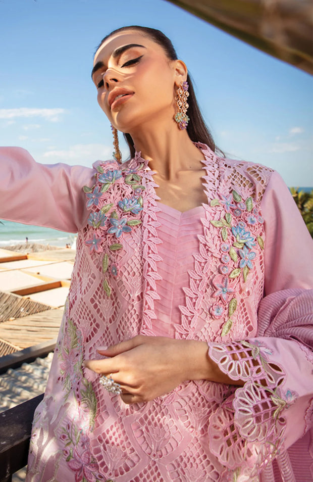 SKU#RR15 RANG RASIYA PREMIUM COLLECTION'25 EMBROIDERED LAWN SUIT UNSTITCHED 3 PIECE - SUMMER COLLECTION