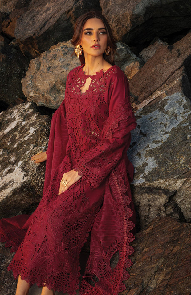 Rangrasiya - Rang Rasiya Premium Collection'25 Embroidered Lawn Suit Unstitched 3 Piece - Summer Collection - aubranz.com
