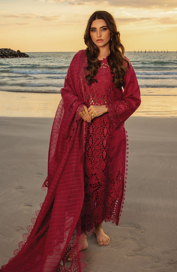 Rangrasiya - Rang Rasiya Premium Collection'25 Embroidered Lawn Suit Unstitched 3 Piece - Summer Collection - aubranz.com