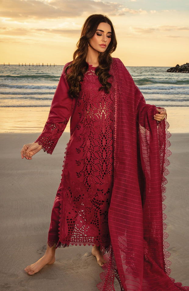 Rangrasiya - Rang Rasiya Premium Collection'25 Embroidered Lawn Suit Unstitched 3 Piece - Summer Collection - aubranz.com